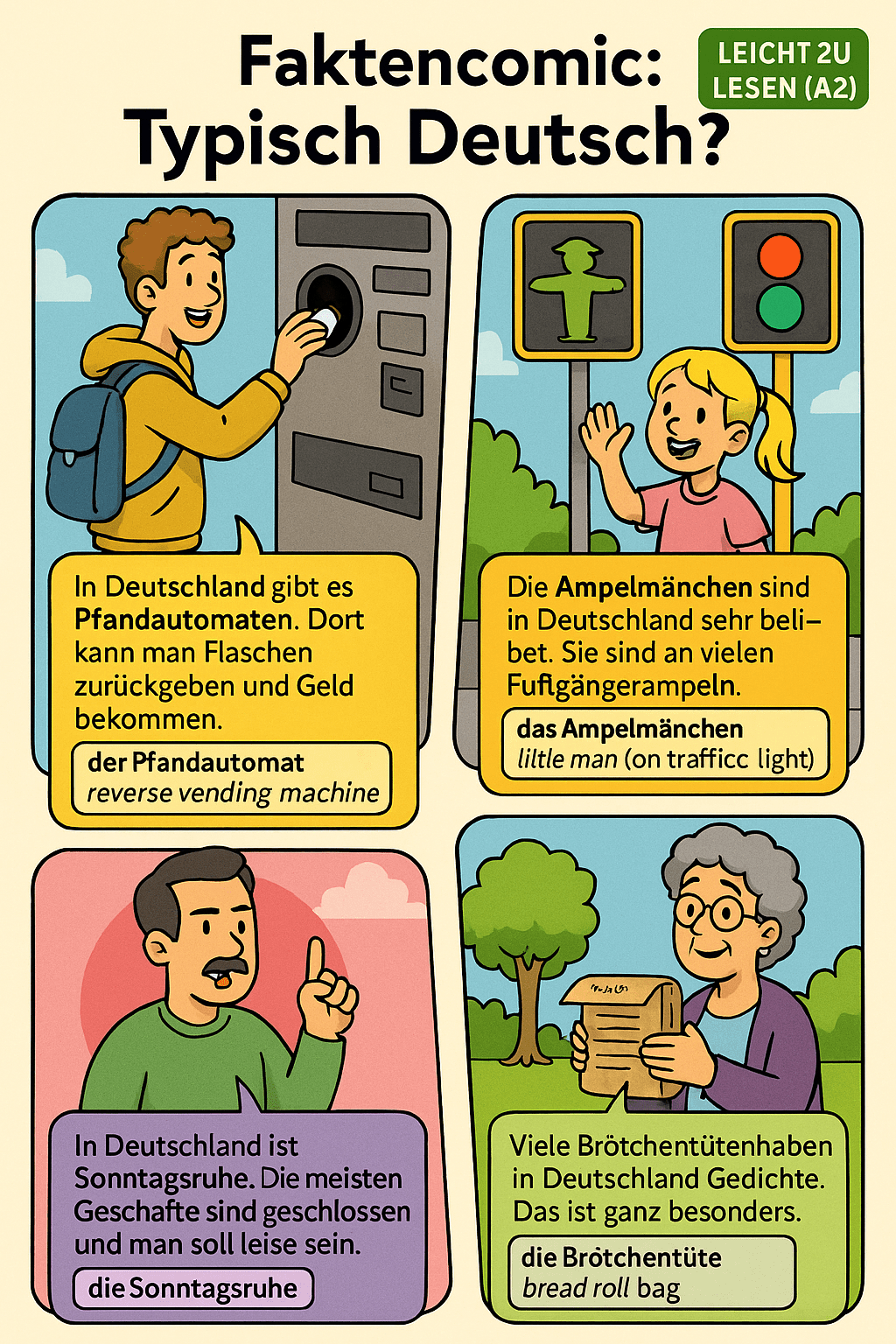 Comicbild typisch deutsch