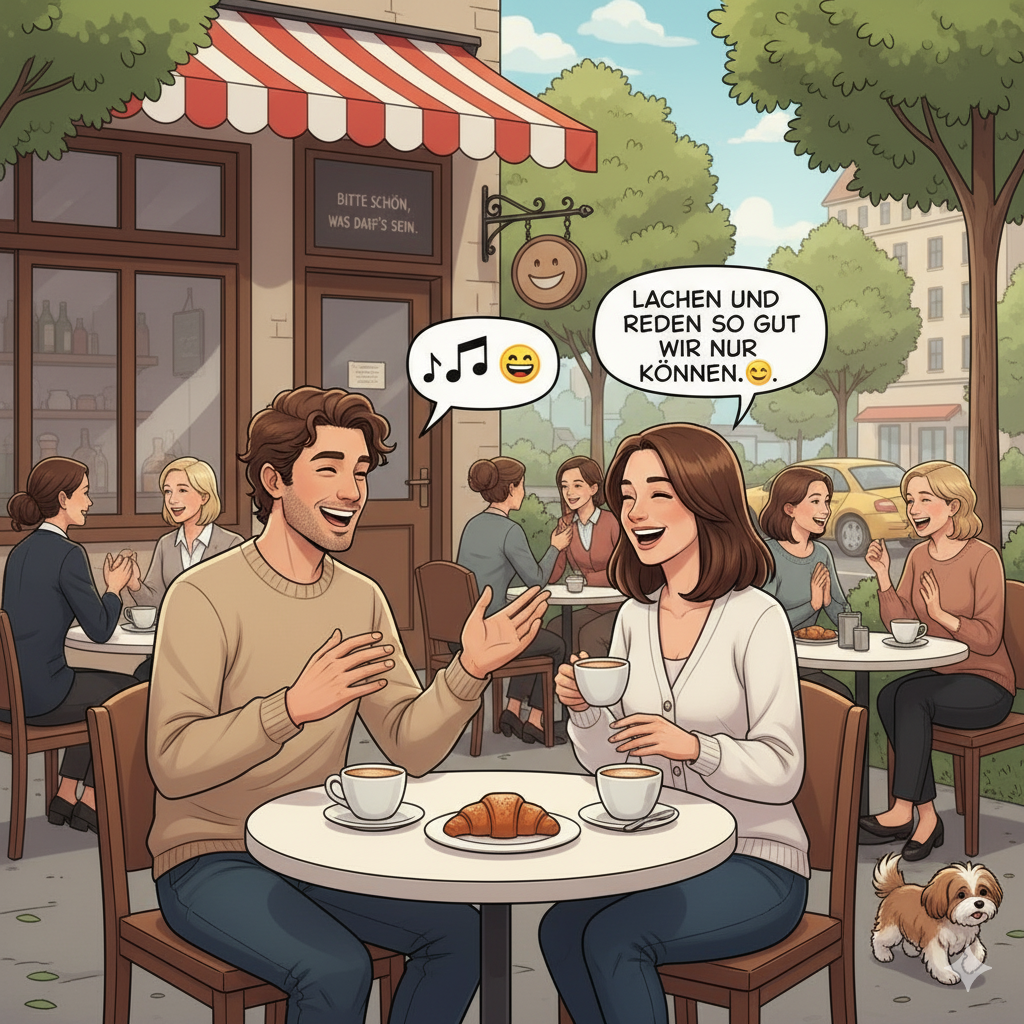 Deutschflow Perfekt Song Illustration